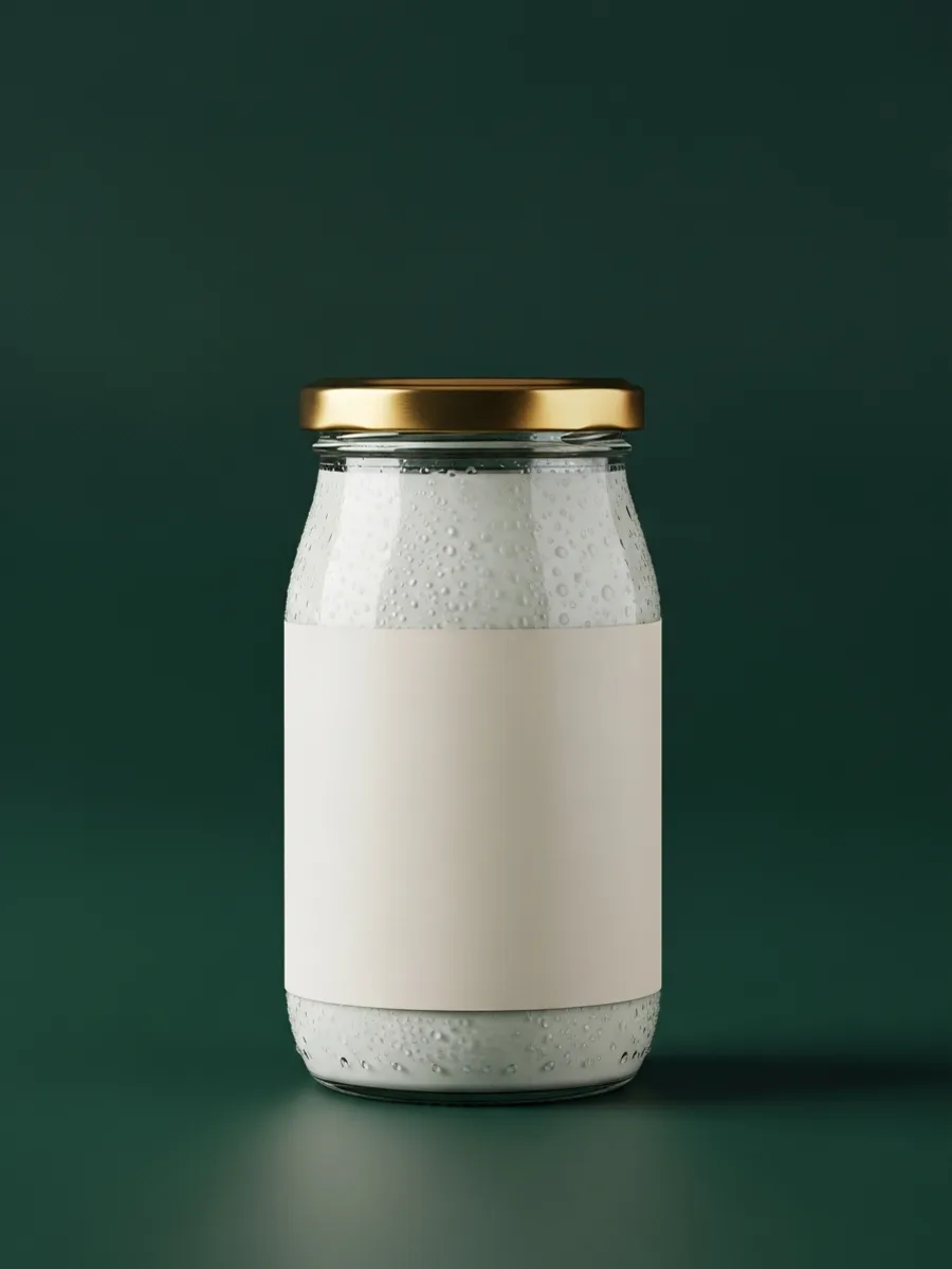 Plain L. reuteri probiotic Greek yogurt in a glass jar — Mother Culture